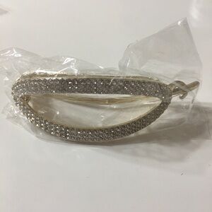 Simple oval twisted clip for hair accessories